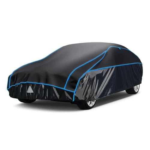 Tijdelijke aanbieding: Holthly Hagelbescherming Dekzeil Auto Waterdicht, Garage Afdekzeil voor Hagel Regen Zon Bescherming, Volledige Garage voor Coupé Berline (Tot 420 cm) van 149.96 € naar 149.96 € (0.00% korting)