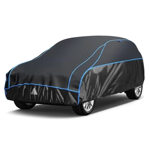 Oferta limitada: Funda Coche Antigranizo, Holthly Cubre Coches Exterior Impermeable Transpirable Anti-UV Antipolvo, Funda Repelente Cubierta para Coche con Tira Reflectante para SUV 4X4 (460 a 485 cm) YL de 169.96 € a 169.96 € (ahorro 0.00%)
