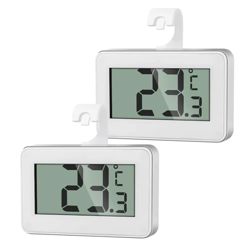 Oferta limitada: AiQInu 2 Termometro Digital Cocina, Mini Termometro Nevera, Termometro Congelador Refrigerador de 8.23 € a 8.23 € (ahorro 0.00%)