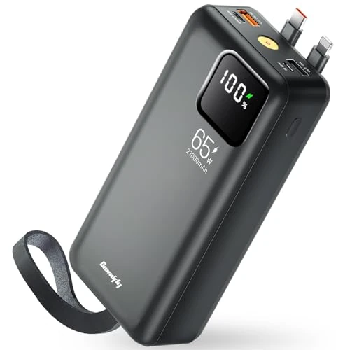 Power Bank 27000 mAh, 65 W szybkie ładowanie powerbank