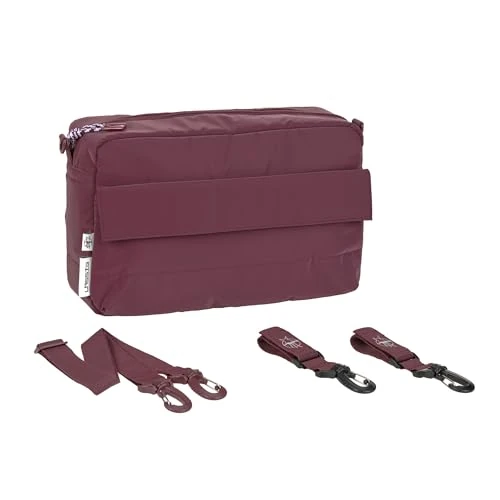LÄSSIG Organizer do wózka dziecięcego, torba na ramię, torba do wózka dziecięcego, w zestawie z mocowaniem do wózka dziecięcego / Casual Buggy Organizer Bag Deep Red