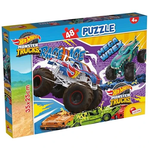 Offerta a tempo: Liscianigiochi-Hot Wheels Puzzle m-Plus 48, 104765, Multicolore, Taglia Unica - 20% da 5.99 € a 4.79 €