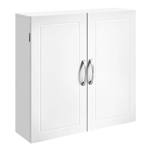 Tijdelijke aanbieding: VASAGLE Wandkast voor badkamer, wandkast voor badkamer, 30 x 60 x 60 cm, medicijnkast met verstelbare planken, wolkenwit BBC321W01 van 60.99 € naar 60.99 € (0.00% korting)