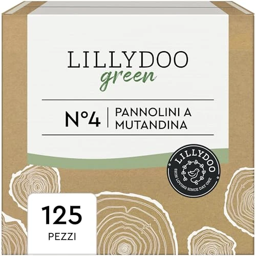 Limitiertes Angebot: LILLYDOO green umweltschonende Pants, Größe 4 (9-15 kg), Monatsbox (125 Stück) von 56.99 EUR auf 48.43 EUR (Spare 15%)