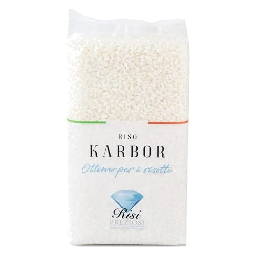 Riso Karbor RisiPreziosi 1 kg Sottovuoto | Stagionato 6 mesi | Oltre il Carnaroli | Alta tenuta in cottura per risotti cremosi