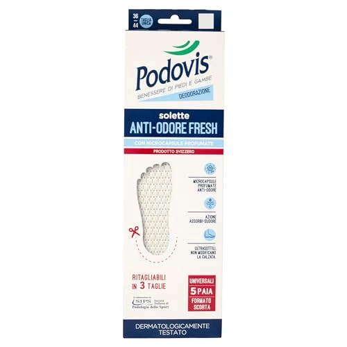 Offerta a tempo: Solette Antiodore Universali : Freschezza Garantita per Ogni Passo - Taglia Unica per Tutte le Scarpe Uomo e Donna - 41% da 9.93 € a 5.90 €
