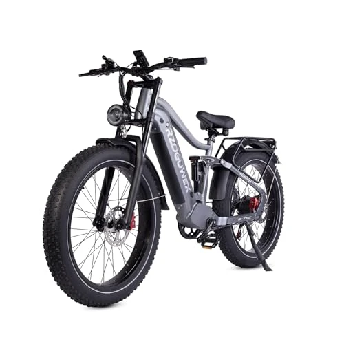 Limited-time offer: RZOGUWEX Electric Bicycle，26 Inch Off-Road EBIKE for Adults with 48V 25AH Detachable Lithium Ion Battery, 7 Speed with Dual Shock Absorbers and Dual Hydraulic Disc Brake(Black) from 1099.00 GBP to 1099.00 GBP (save 0%)