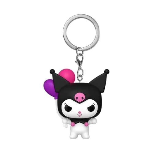 Funko Pop! Keychain: HK - Kuromi - (BLN) - Hello Kitty - Mini Figura in Vinile da Collezione Novità Portachiavi - Riempitivi per Calze - Idea Regalo - Merchandising Ufficiale - Cartoons Fans