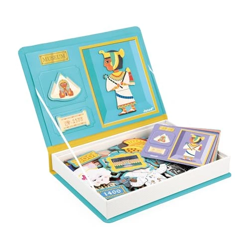 Offerta a tempo: Janod - Magnéti'Book Storia - Gioco Educativo Magnetico 60 Calamite + 12 Modelli - Giocattolo per Bambini in Cartone FSC - Sviluppa Le Abilità Fino-Motorie e l'Immaginazione - dai 3 Anni - 47% da 18.87 € a 10.00 €