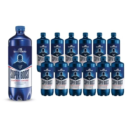 Offerta a tempo: San Benedetto, Energy Drink Super Boost, 12x0,75 l, Bevanda Analcolica Energetica Gassata, Gusto Rinfrescante, con Taurina e Caffeina - 0.00% da 22.20 € a 22.20 €