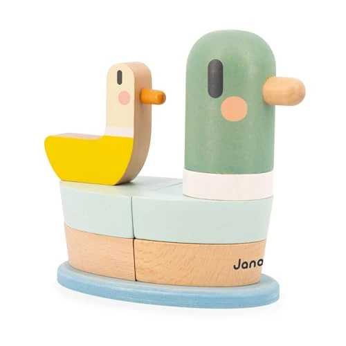 Offerta a tempo: Janod - Anatra Impilabile Sweet Cocoon - 7 Pezzi in Legno FSC da Impilare - Gioco Multisensoriale - Sviluppa Le Abilità Fino-Motorie - dai 12 Mesi, J04059 - 53% da 15.99 € a 7.50 €