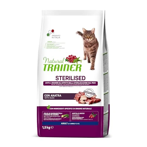 Trainer Sterilized Cat Food – Monoprotein Formula – with Duck – 1.5 kg