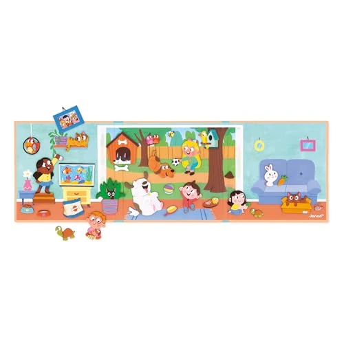 Offerta a tempo: Janod - Magnéti'Stories Animali Domestici - Gioco Educativo Magnetico 30 Calamite - Giocattolo per Bambini in Cartone FSC - Sviluppa l'Immaginazione e Le Abilità Fino-Motorie - dai 3 Anni, J05457 - 0.00% da 9.99 € a 9.99 €