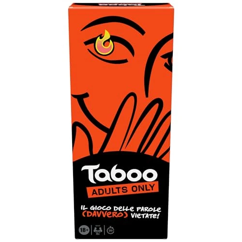 Hasbro Taboo Uncensored Board Game for Adults, Party Games with Friends from 18 Years, Questions and Puzzles for up to 10 Players