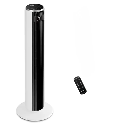 Offerta a tempo: LEVOIT Ventilatore a Torre 20 dB Silenzioso, Potente 7,9m/s, 12 Velocità, 4 Modalità, Telecomando & LED, Timer da 1-12 ore, Oscillazione a 90°, Risparmio 26W, per Camera Letto, 92 cm, Bianco Puro - 10% da 99.99 € a 89.99 €