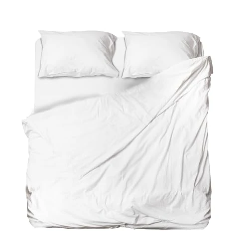 Offerta a tempo: hermet Set Lenzuolo Matrimoniale Microfibra, Bianco, Completo Letto, Lenzuolo Sopra, Lenzuolo Con Angoli, Coppia Federe, Winner - 0.00% da 26.42 € a 26.42 €
