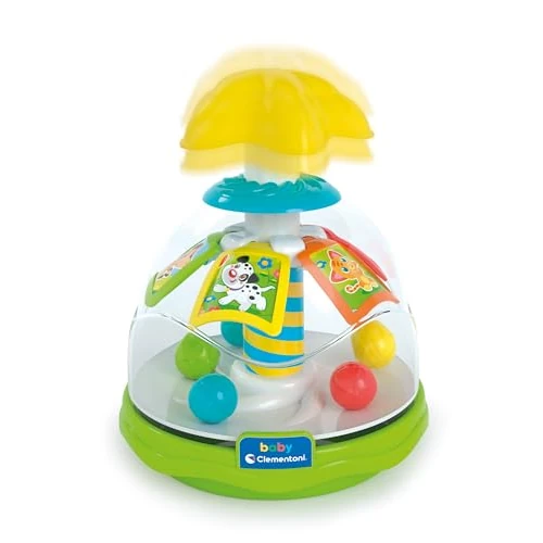 Clementoni Baby Happy Friends Spinning - Top-Kreisel für Kinder mit Tieren - Sensorik- & Motorikspielzeug - Spielzeug für Kinder ab 9-36 Monate 17895