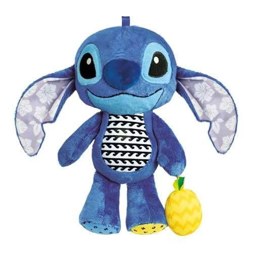 Clementoni Baby Enfant Stitch First Peluche Disney, Pushchair Stroller & Pram, Jouet D'Apprentisage Sensoriels, Enfants 6 Mois, Multicolore - 17918