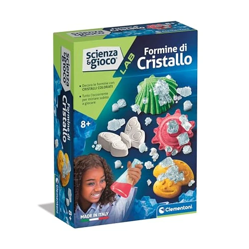 Offerta a tempo: Clementoni - Laboratorio Cristalli - Formine Di Cristallo, Scienza e Gioco Lab Mineralogia, Kit Esperimenti per Bambini 8 Anni, Versione In Italiano, Made In Italy, 19231 - 36% da 10.90 € a 6.99 €