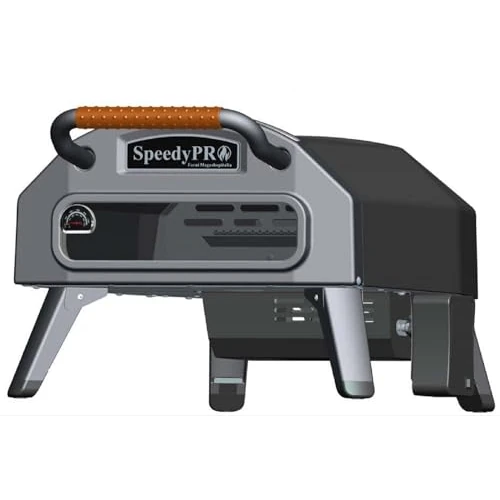 Automatyczny 500 stopni obrotowy kamień gazowy piec do pizzy ze stali SpeedyPRO przenośny piec zewnętrzny