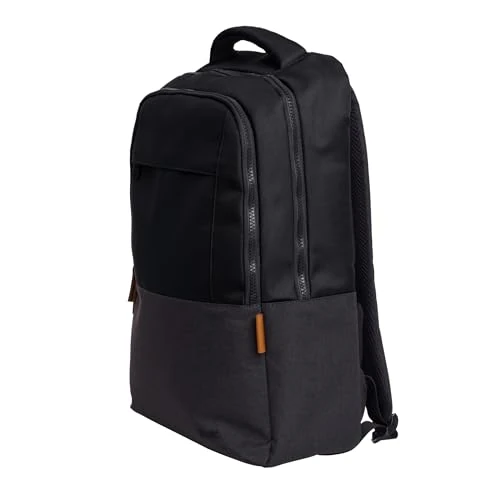 Offerta a tempo: Trust Lisboa Zaino per Laptop 16", Zaino Porta PC 23 Litri con Cinghia per Trolley, Realizzato in Plastica Riciclata, Uomo Donna Viaggio Università Lavoro Ufficio Computer Portatile - Nero - 29% da 39.99 € a 28.40 €
