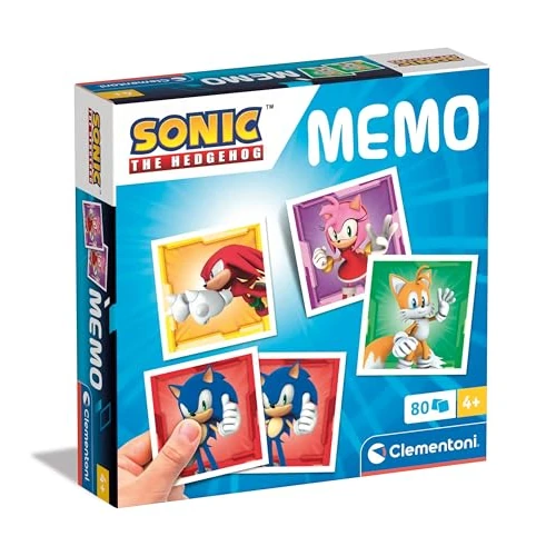 Offerta a tempo: Clementoni - Gioco di Memoria e Associazione, Memo Sonic, Carte da Accoppiare, Gioco di Carte Educativo Bambini 3 Anni, Made In Italy, 18303 - 8% da 10.90 € a 9.99 €