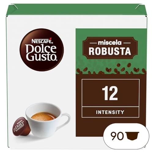 NESCAFÉ DOLCE GUSTO 3 Packs of 30 Strong Espresso Coffee Capsules (90 Capsules Compatible with Nescafe Dolce Gusto)