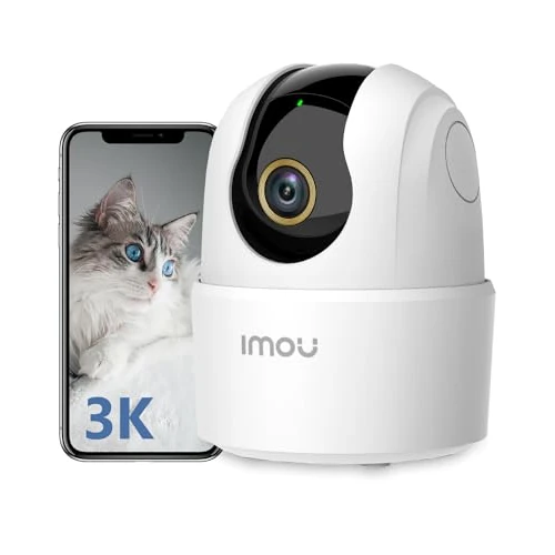 Offre limitée : Imou Caméra Surveillance WiFi Intérieure 3K(5MP) Caméra 360° Connectée Smartphone avec Détection Humaine AI Suivi Intelligent Sirène Audio Bidirectionnel Compatible Alexa pour Bébé/Animaux de 31.99 € à 29.99 € (6% de remise)