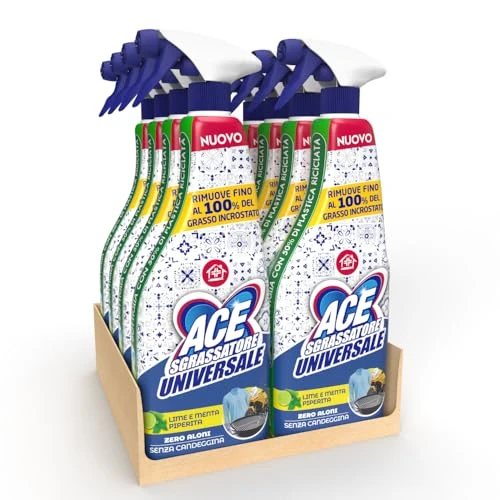 Offerta a tempo: ACE - Spray Sgrassatore Universale - 8 Pezzi — 31% da 23,12 € a 15,92 €