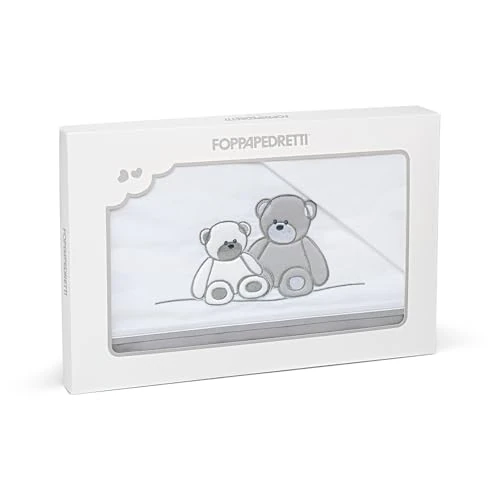 Limited-time offer: Foppapedretti Mascot Bed Sheet Set, 100% Cotton, Includes Embroidered Top Sheet (168 x 120 cm), Bottom Sheet (124 x 62 cm) and Pillowcase (57 x 35 cm), White from 65.57 £ to 65.57 £ (save 0.00%)