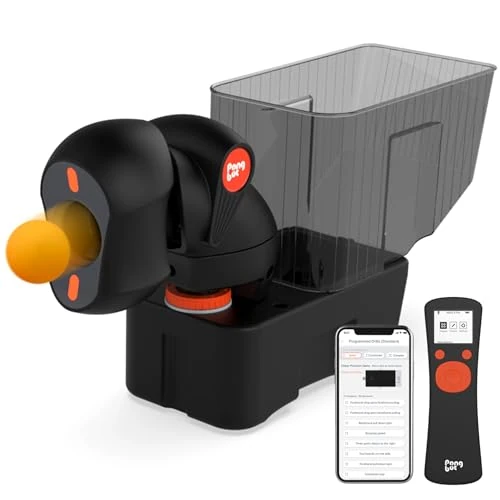 Offre limitee: PongBot Robot de tennis de table avec télécommande et contrôle APP, 264 exercices d'entraînement, rotation personnalisable, fréquence, vitesse de balle et intensité de rotation de 329.99 EUR a 329.99 EUR (economie 0%)