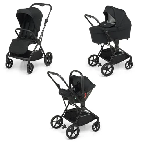 Foppapedretti Spritz I-Size, Système modulaire combiné pour enfants, nacelle poussette et siège auto I-Size, Licorice