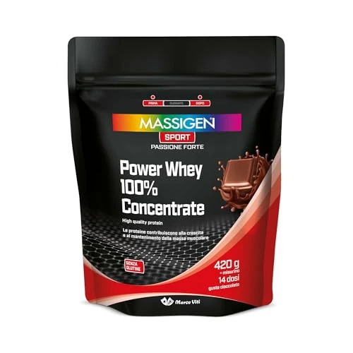 Offerta a tempo: Mass Sport Power Whey 100% Concentrate Cioccolato, 420 g — 19% da 24,90 € a 20,13 €