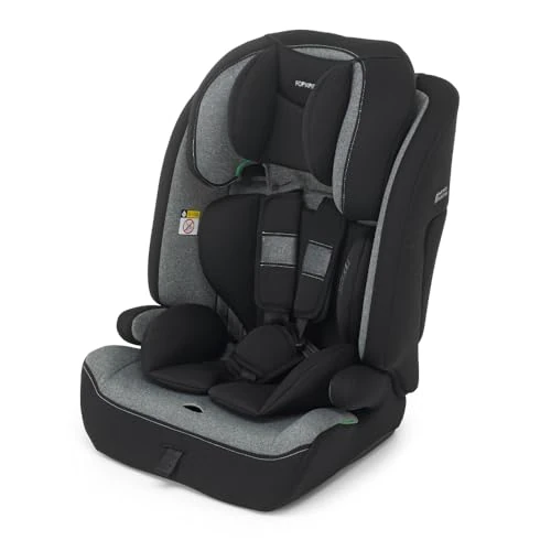 Foppapedretti Siège auto Babyroad New I-Size, pour enfant de 76 à 150 cm de hauteur, 15 mois à 12 ans, conforme ECE R129, fixation à 3 points, protection contre les chocs latéraux, carbone