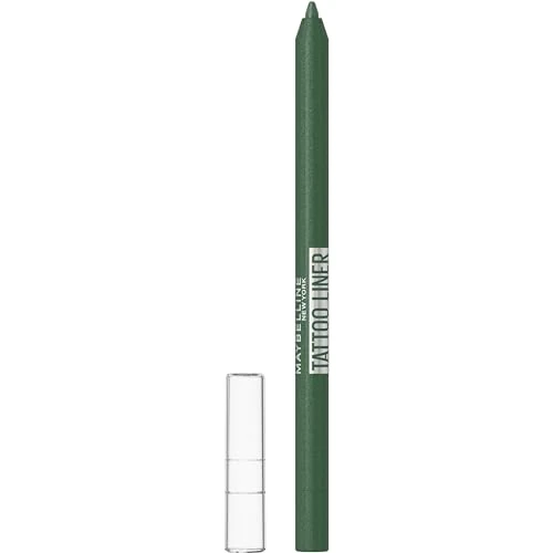 Offerta a tempo: Maybelline New York Matita Occhi in Gel, Colore Intenso, Tenuta Fino a 36H, Formula No Transfer, Per Look Grafici e Definiti, Tattoo Liner Gel Pencil, Tonalità: Hunter Green - 25% da 7.95 € a 5.97 €