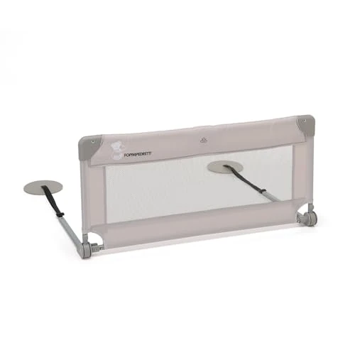 Foppapedretti Hoplà Bedhek, 90 cm, voor kinderen van 18 maanden tot 5 jaar, bevestiging onder de matras, opvouwbaar en draagbaar, inclusief draagtas, veilig en beschermend, zandkleurig