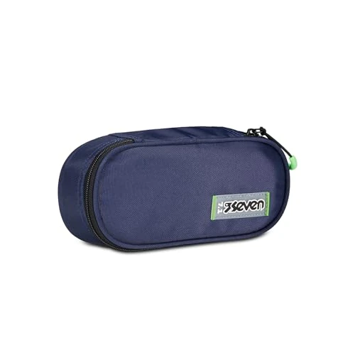 Offerta a tempo: Seven Portapenne Scuola Round Plus, Blu, Freethink, Bustina Ovale Con Tasca Interna ed Elastici Porta Penne, Accessori Zaino, Elementari, Medie, Superiori, Ragazzo Ragazza - 76% da 20.90 € a 5.00 €