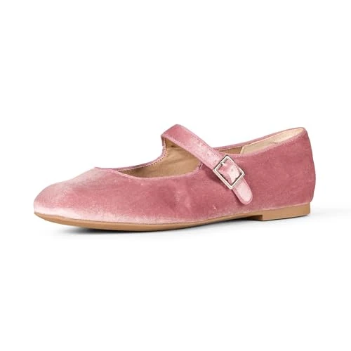 Offerta a tempo: Amazon Essentials Ballerine Mary Jane Donna, Malva Velluto, 36 EU - 3% da 23.80 € a 23.10 €