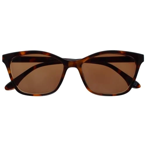 Limited offer: OPULIZE KAT Reading Sunglasses for Women Men, Cat-Eye Frame with Spring Hinges and Tinted UV400 Protection Lens, Brown Tortoiseshell+1.00 (Pack of 1) from 7.99 EUR to 7.99 EUR (save 0%)