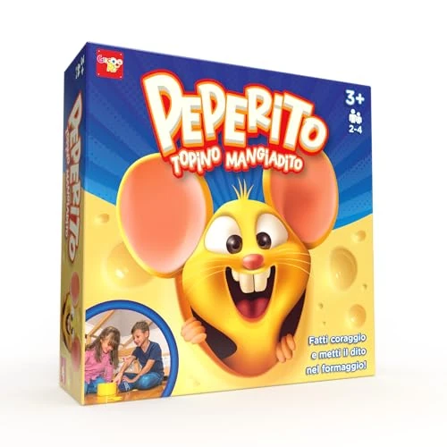 Offerta a tempo: Rocco Giocattoli - Peperito Topino Mangiadito, gioco da tavolo per bambini da 3 a 5 anni - 12% da 24.99 € a 21.99 €