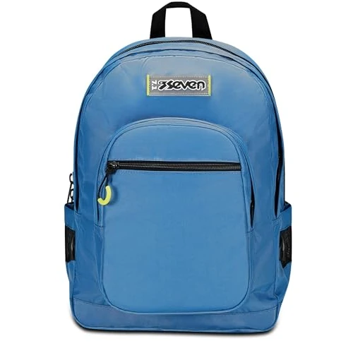 Offerta a tempo: Seven Zaino Scuola Freethink, Azzurro, Unisex, Zaino Doppio Scomparto Con Supporto USB, Tasca Porta PC o Tablet e Tasca Porta Borraccia, Zaino Medie e Superiori — 37% da 62,90 € a 39,90 €
