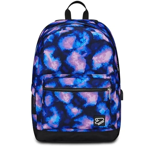 Begrenztes Angebot: Seven Schulrucksack Pro erweiterbar The Double, Lila Fuchsia, Rucksack Mono-Fach mit Powerbank inklusive, USB Plug, PC-Tasche und Trinkflaschentasche, mittelgroßer Rucksack, Mädchen, violett, Taglia von 59.90 EUR auf 35.50 EUR (Rabatt 40%)