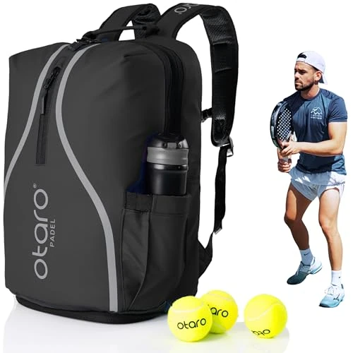 Otaro Torba Padel (34L) na 2 rakiety padel i piłki padel (czarny)