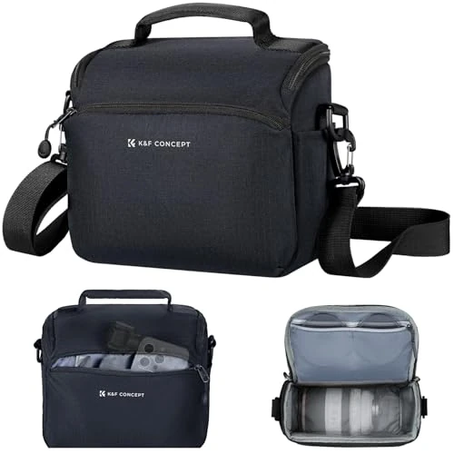 Offre limitée : K&F CONCEPT Sac à Dos pour Appareil Photo, Crossbody bandoulière Housse de Protection pour Appareil Photo Reflex Sac Photo avec Compartiment pour Accessoires pour Appareil Photo DSLR/SLR de 29.99 € à 28.49 € (5% de remise)