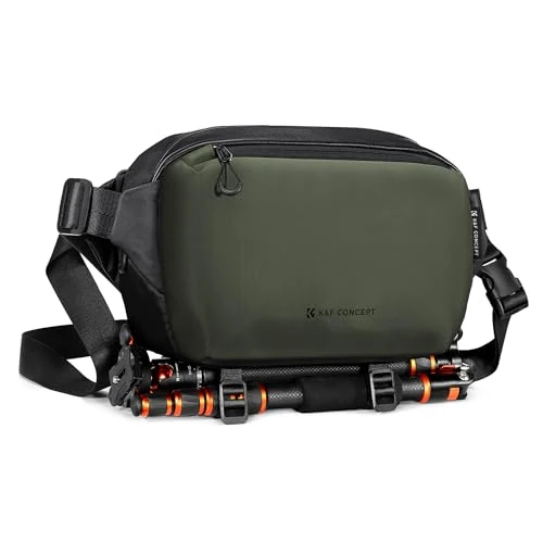 Offerta a tempo: K&F CONCEPT Borsa a Tracolla per Fotocamera, impermeabile Borsa per Fotocamera a Spalla Singola Zaino Fotografico Piccolo Casual Borsa Fotocamera Compatibile con macchina fotografica SLR DSLR - 23% da 49.99 € a 38.68 €