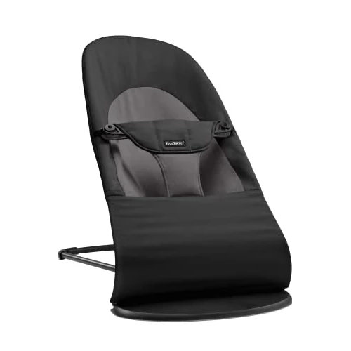 BabyBjörn Bouncer Balance Soft, Woven, Black/Dark Grey