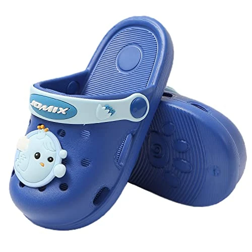 Zeitlich begrenztes Angebot: JOMIX Pantoletten Kinder Sandaletten Flach Sandalen Sommer Jungen Badeschuhe Jungen Clogs mit Badelatschen (Dunkelblau Vogel, 24-25 EU, SP2404) von 18.95 € auf 18.95 € (0.00% Rabatt)