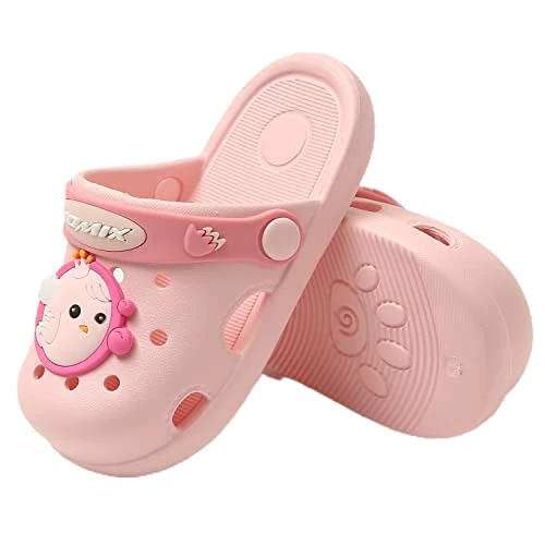 Oferta limitada: JOMIX Sandalias Niña Chanclas Niño Piscina Zuecos Niños Sandalias Bebe Niña Niño Verano Playa Mar Baño Ducha con Correa Trasera, Rosa, 170mm, 26-27 EU de 19.95 € a 12.99 € (ahorro 35%)