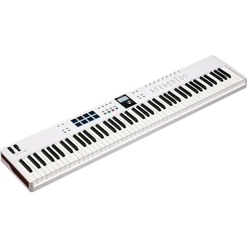 Tijdelijke aanbieding: Arturia KeyLab Essential 88 Mk3 White - Midi Keyboard van 399.00 € naar 341.00 € (15% korting)