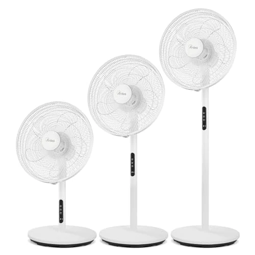 ARDES - AR5PR4003 Ventilateur multifonction HURACAN 3 en 1 - Ventilateur sur pied et de table 5 pales - Oscillant, inclinaison réglable - Télécommande et minuterie